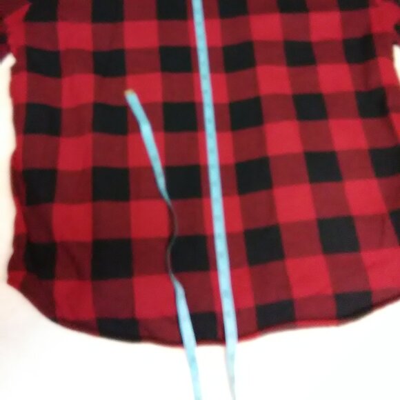 NWT Natural Reflections sherpa lined jacket size XL red & black check - Picture 8 of 16